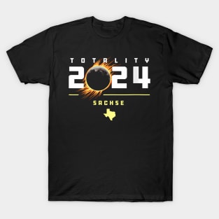Wos Sachse Texas 2024 Total Solar Eclipse T-Shirt